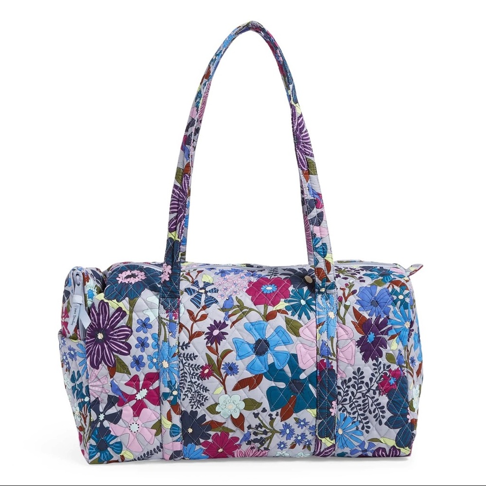 Vera Bradley Travel Duffel Bag and cosmetic set Bundle Bengal Lily - Picture 4 of 8